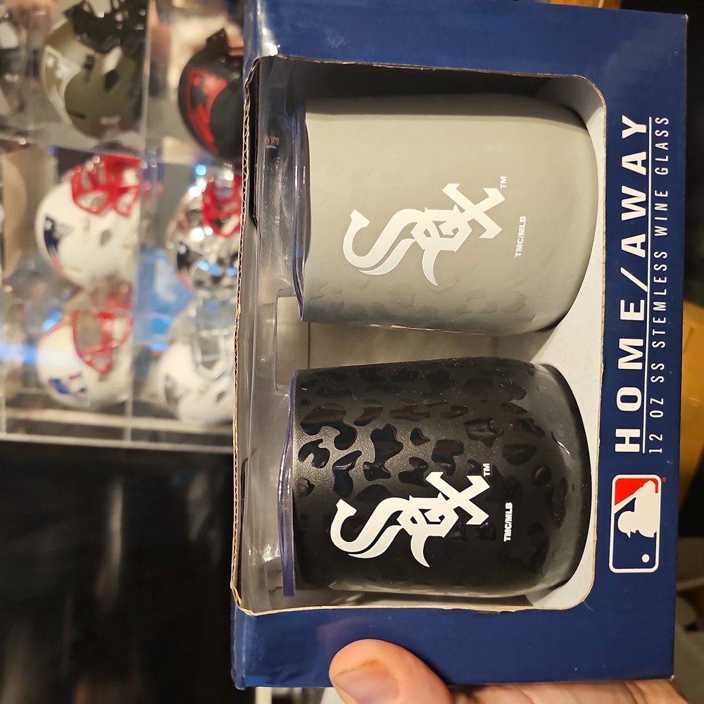 MLB Home & Away Stemless Wine Glass Set